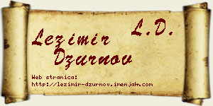 Ležimir Džurnov vizit kartica